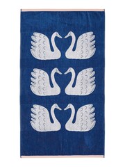 Scion Blue Swim Swam Swan Towel - Image 1 of 3