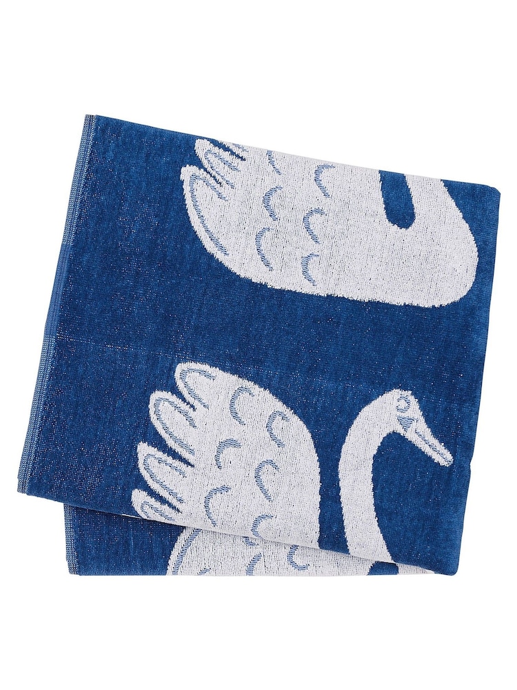 Scion Blue Swim Swam Swan Towel - Image 2 of 3