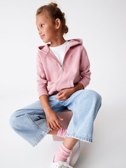 Pink Zip Through Hoodie (3-16yrs) - Image 3 of 5