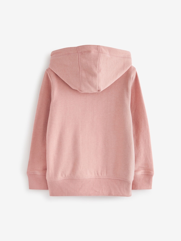 Pink Zip Through Hoodie (3-16yrs) - Image 5 of 5