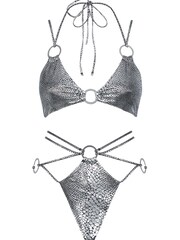 Ann Summers Silver Copacabana Multiway Matallic Monokini - Image 5 of 5