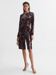 Macacão Culottes de Sequins Reiss Siarra - Imagem 1 de 6