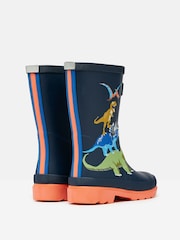 Joules Boys' Navy Dinosaur Printed Wellies - Image 3 of 5