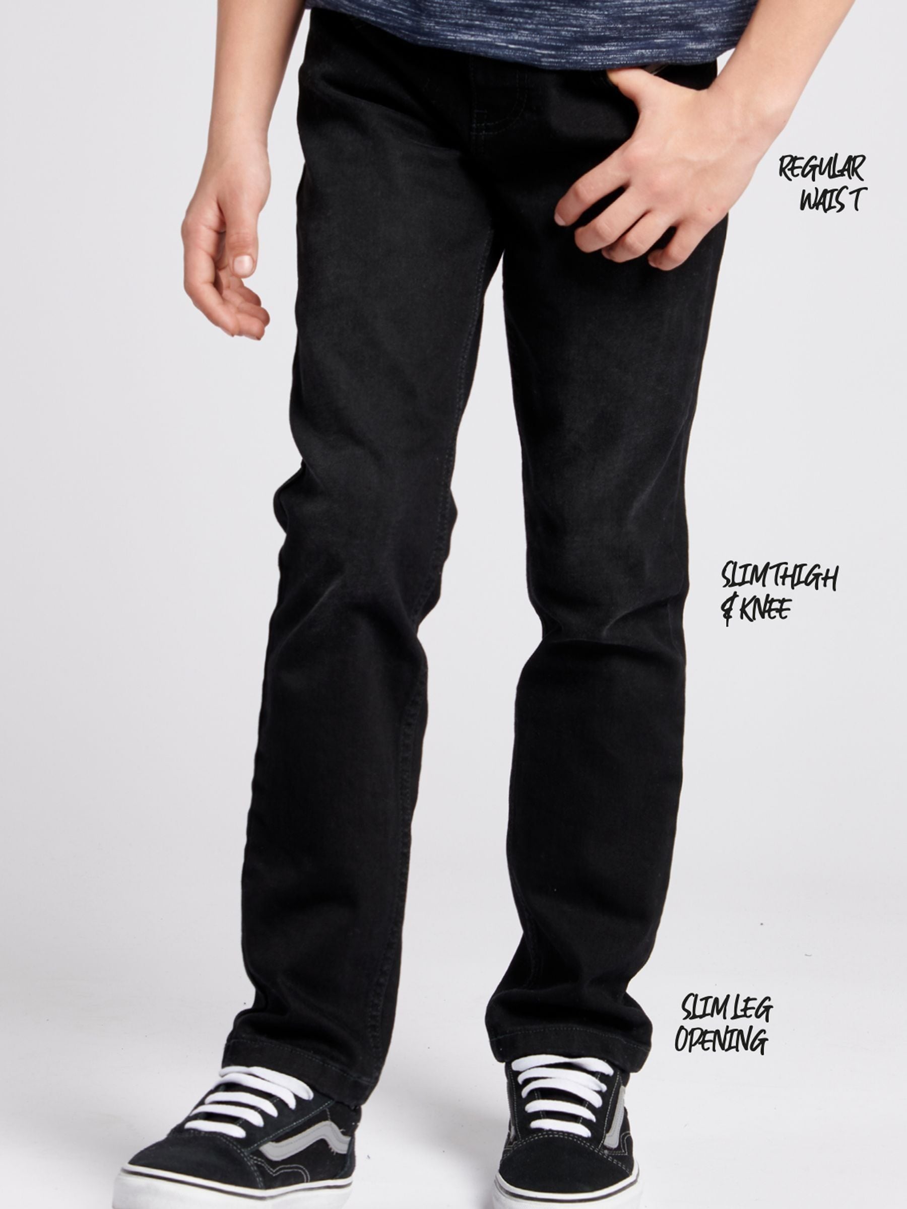 Lee Black Boys Luke Slim Fit Jeans 7 8 Yrs