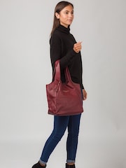 Pure Luxuries London Freer Leather Tote Bag - Image 5 of 5