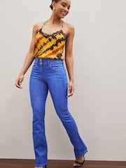 Bright Blue Denim Lift, Slim And Shape Bootcut Jeans - Image 2 of 6