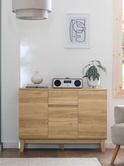 Light Erin Oak Effect Space Saving Large Sideboard - Image 1 of 8