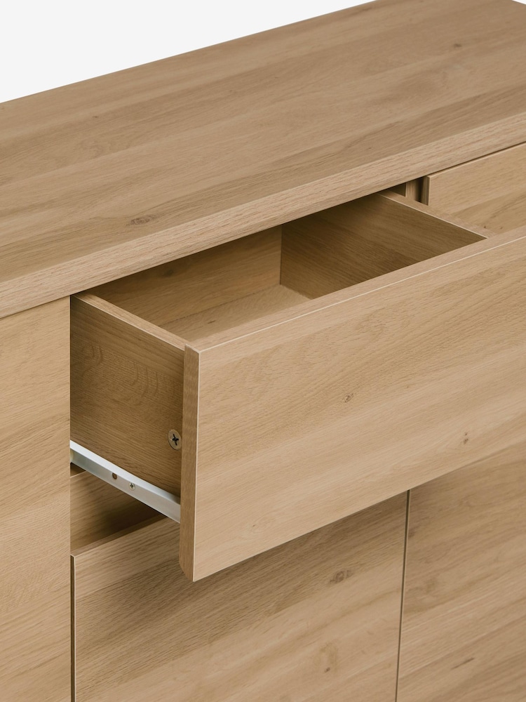 Light Erin Oak Effect Space Saving Large Sideboard - Image 8 of 8 Light Erin Oak Effect Space Saving Large Sideboard - Image 8 of 8