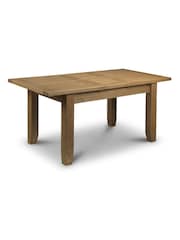 Julian Bowen Brown Astoria Extending 6 Seater Dining Table And Hereford Chairs Set - Image 3 of 4