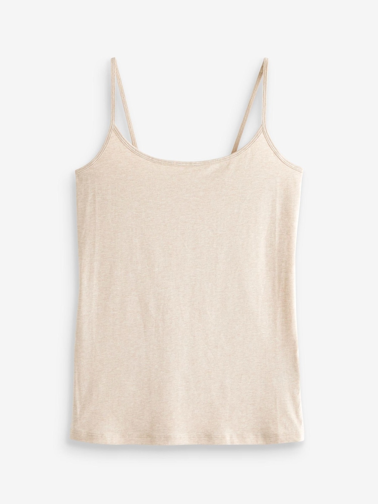 Oatmeal Natural Thin Strap Vest - Image 5 of 5 Oatmeal Natural Thin Strap Vest - Image 5 of 5