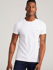 Белый, кремовый - Tommy Hilfiger Slim Fit Core Stretch Crew Neck T-Shirt - Image 1 of 3