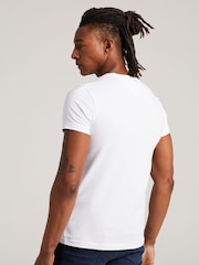 Белый, кремовый - Tommy Hilfiger Slim Fit Core Stretch Crew Neck T-Shirt - Image 2 of 3