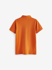 Burnt Orange Short Sleeve Polo Shirt (3-16yrs) - Image 2 of 2