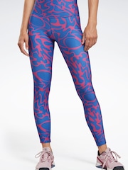 Leggings rosas estampados Workout Ready de Reebok - Imagen 1 de 4