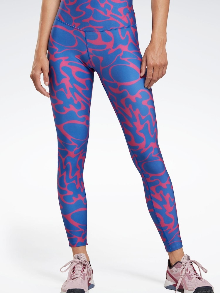 Leggings rosas estampados Workout Ready de Reebok - Imagen 1 de 4