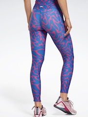 Leggings rosas estampados Workout Ready de Reebok - Imagen 2 de 4