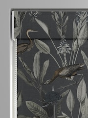 Graham & Brown Midnight Grey Glasshouse Made to Measure Roman 100% Cotton Blind - Image 3 of 6