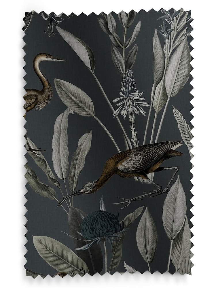 Graham & Brown Midnight Grey Glasshouse Made to Measure Roman 100% Cotton Blind - Image 6 of 6