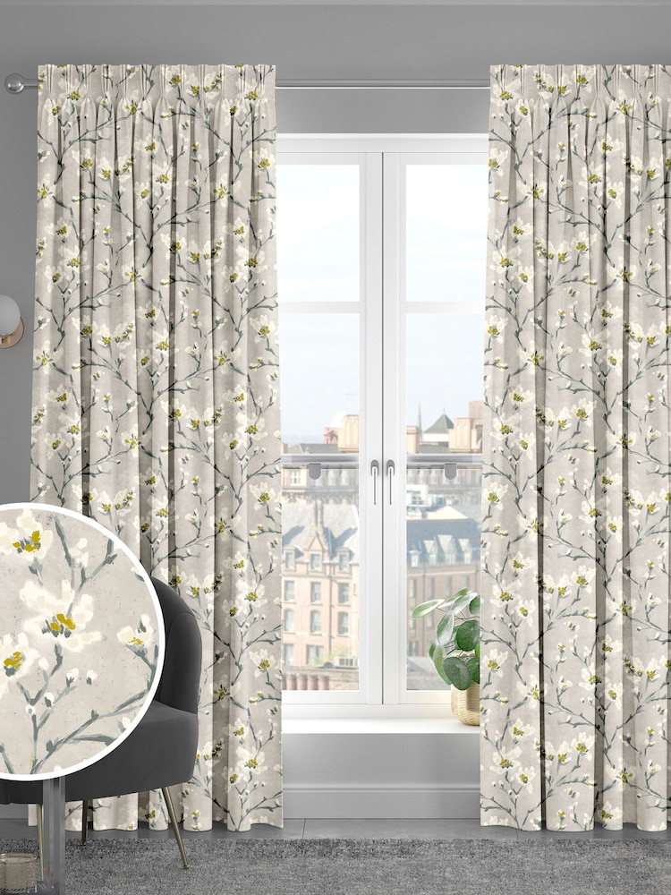 Yellow Burley Made To Measure 100% Cotton Curtains - Image 1 of 9