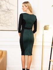 Hot Squash Green Bodycon Ponte Dress - Image 2 of 4
