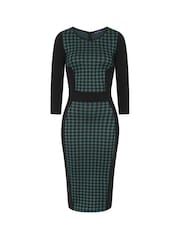 Hot Squash Green Bodycon Ponte Dress - Image 4 of 4