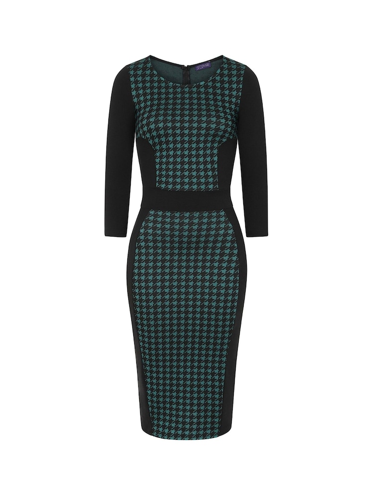 Hot Squash Green Bodycon Ponte Dress - Image 4 of 4