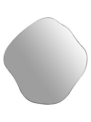 Libra Interiors Dark Brown Small Organic Curved Mirror - Image 2 of 4