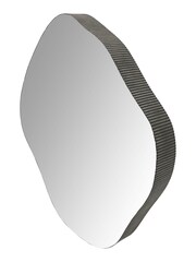 Libra Interiors Dark Brown Small Organic Curved Mirror - Image 3 of 4