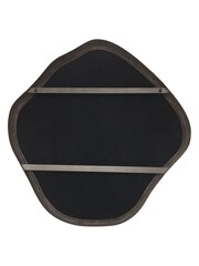 Libra Interiors Dark Brown Small Organic Curved Mirror - Image 4 of 4