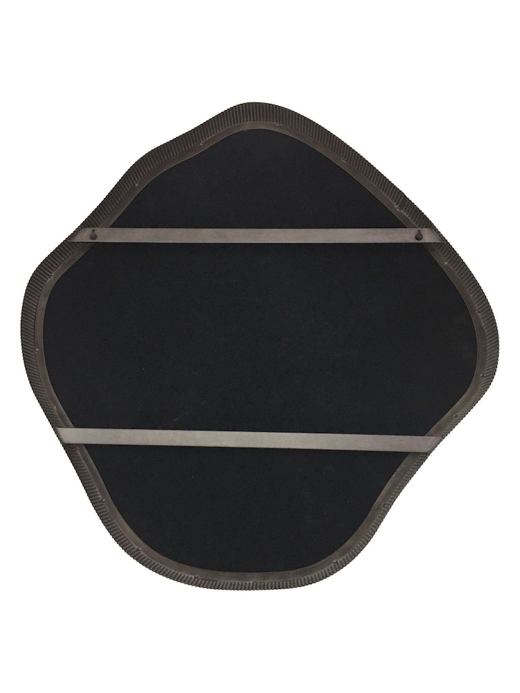 Libra Interiors Dark Brown Small Organic Curved Mirror - Image 4 of 4