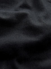 Black Straight Fit Stretch Denim Shorts - Image 7 of 8
