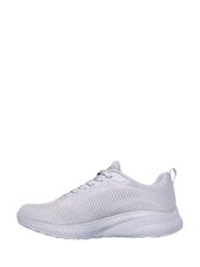 Skechers Grey Wide Fit Womens Bobs Squad Chaos Face Off Trainers - Image 2 of 5