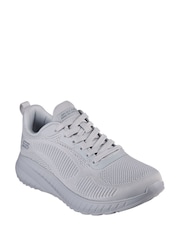 Skechers Grey Wide Fit Womens Bobs Squad Chaos Face Off Trainers - Image 3 of 5