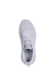 Skechers Grey Wide Fit Womens Bobs Squad Chaos Face Off Trainers - Image 4 of 5