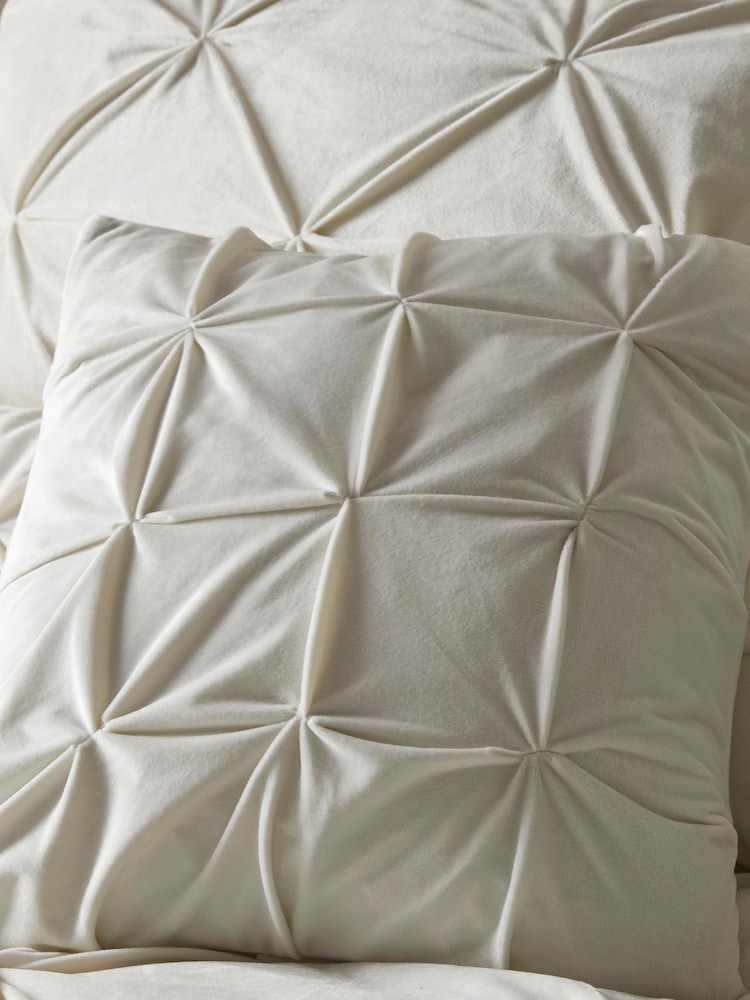 Soiree Natural Mira Velvet Square Cushion - Image 1 of 2