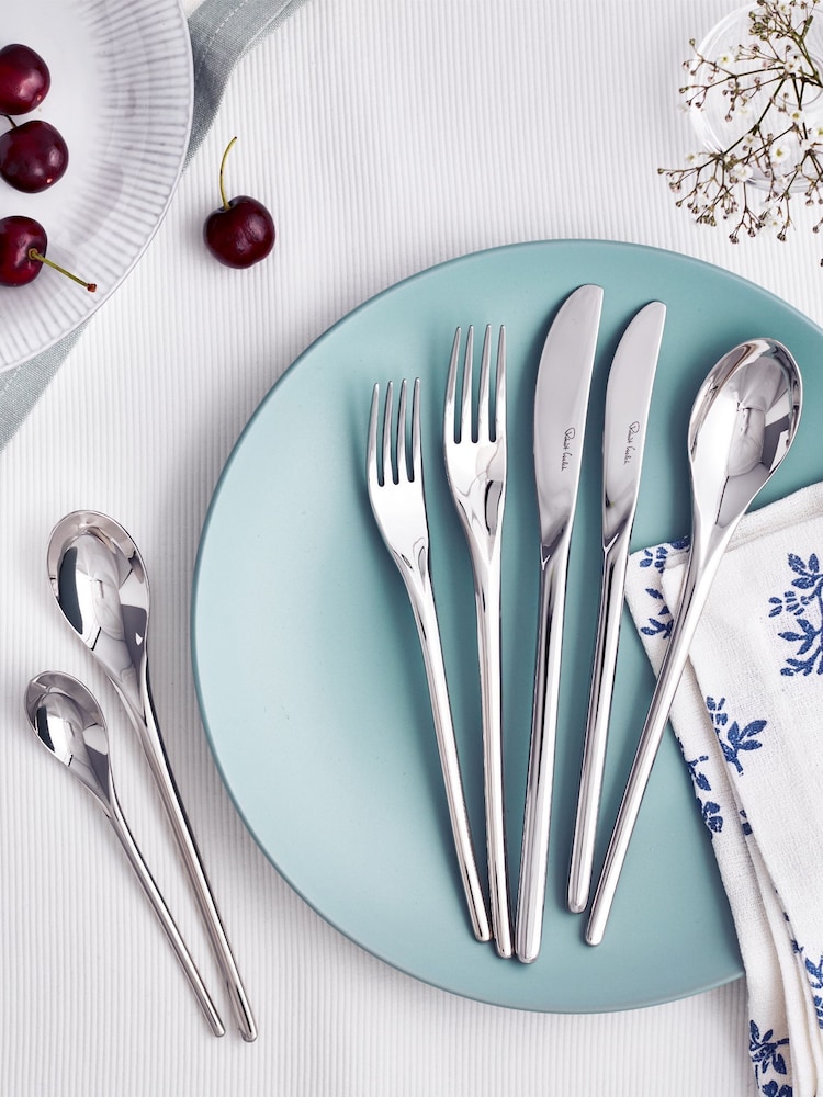 Robert Welch Silver 56 Piece Bud Design Cutlery - Image 1 of 3