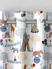 Sara Miller White Circus Made To Measure 100% Cotton Curtains - Image 5 of 6