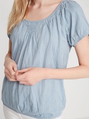 M&co Gypsy Top mit Lochstickerei, Blau - Bild 5 von 6