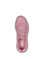 Skechers Pink Wide Fit Womens Bobs Squad Chaos Face Off Trainers - Image 3 of 4