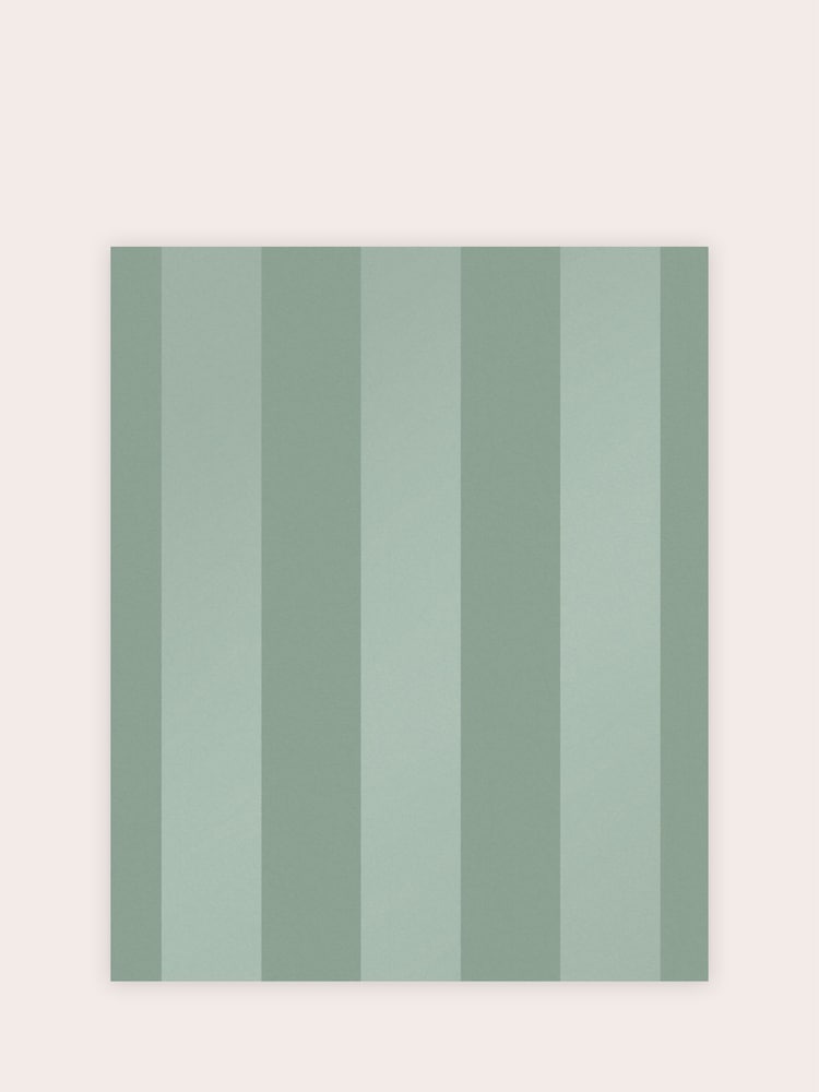 Laura Ashley Jade Green Lille Pearlescent Stripe 10M Wallpaper - Image 2 of 4