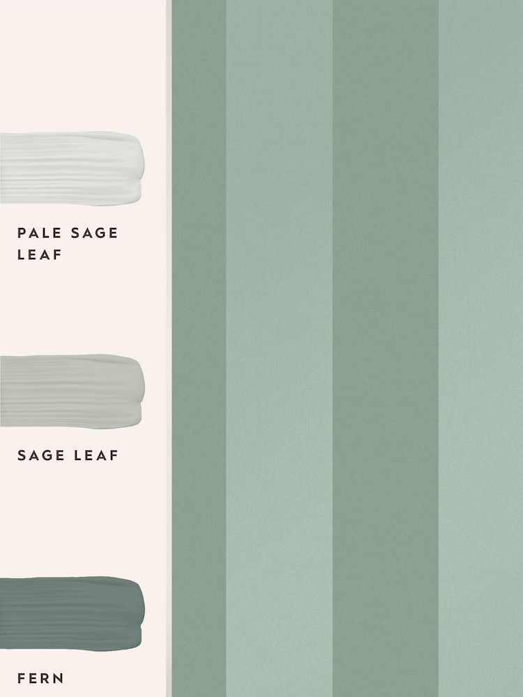 Laura Ashley Jade Green Lille Pearlescent Stripe 10M Wallpaper - Image 4 of 4