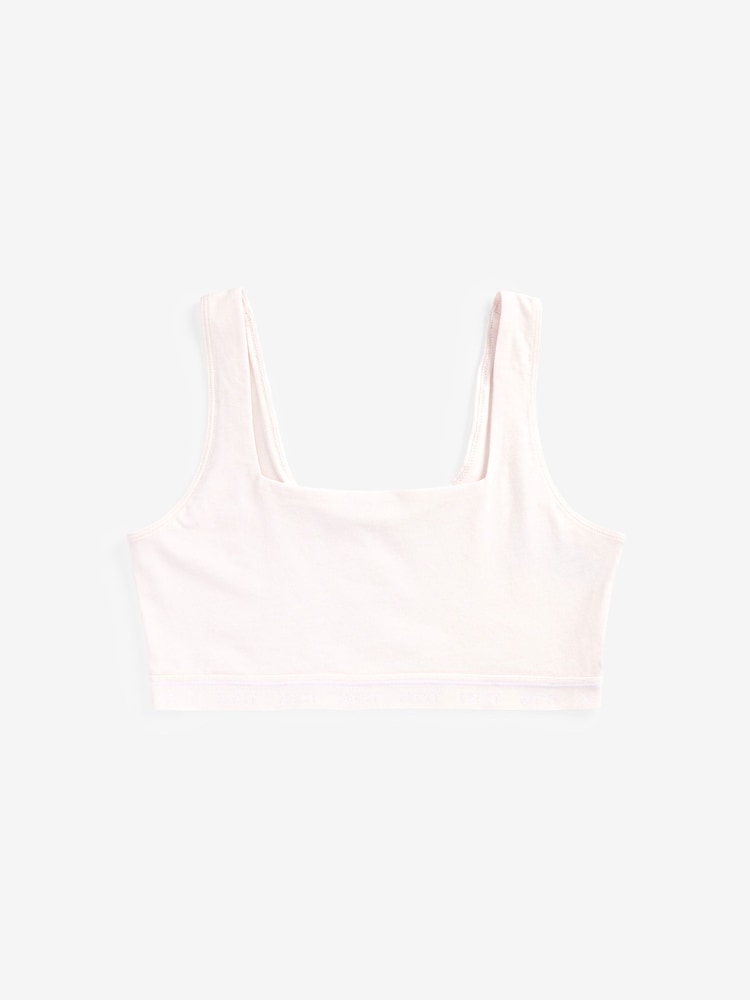 Black/Cream/Praline Nude Cotton Ultimate Comfort Crop Tops 3 Pack - Image 8 of 10