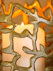 Windlicht mit Zweigen aus Metall - Bild 4 von 4