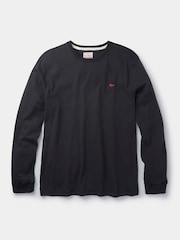 Черный - Aubin Buttermere Cotton Long Sleeve T-Shirt - Image 4 of 4