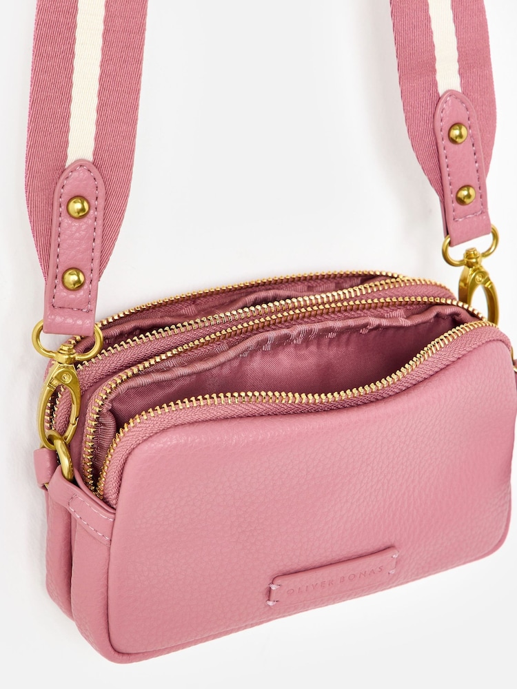 Oliver Bonas Pink Cross-Body Bag - Image 6 of 6 Oliver Bonas Pink Cross-Body Bag - Image 6 of 6