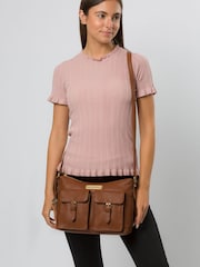 Pure Luxuries London Jenna Leather Shoulder Bag - Image 6 of 6