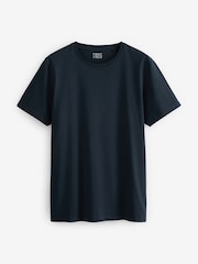 Black/ Slate/ Grey Marl/ White/ Navy/ Blue Regular Fit Essential Cotton T-Shirts 6 Pack - Image 14 of 14