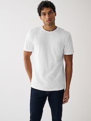 Black/ Slate/ Grey Marl/ White/ Navy/ Blue Regular Fit Essential Cotton T-Shirts 6 Pack - Image 7 of 14