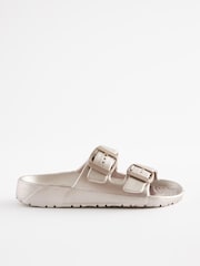 Rose Gold Double Buckle Sandals - Image 2 of 6