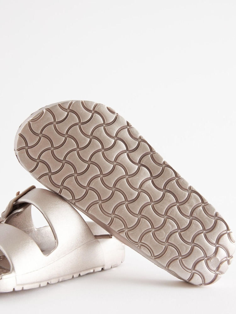 Rose Gold Double Buckle Sandals - Image 6 of 6 Rose Gold Double Buckle Sandals - Image 6 of 6